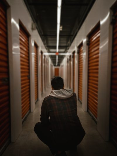 Person at a storage facility